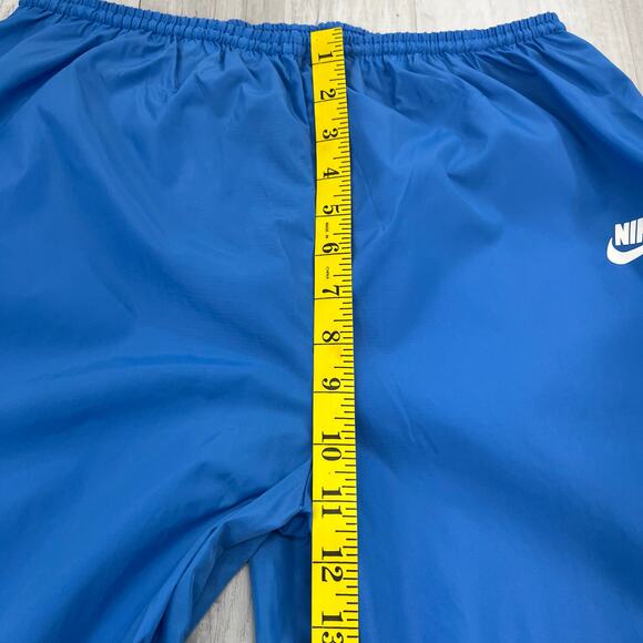 Vintage Blue Nylon Windbreaker Athletic Swishy Lightweight Drawstring Pants XL - Picture 7 of 8